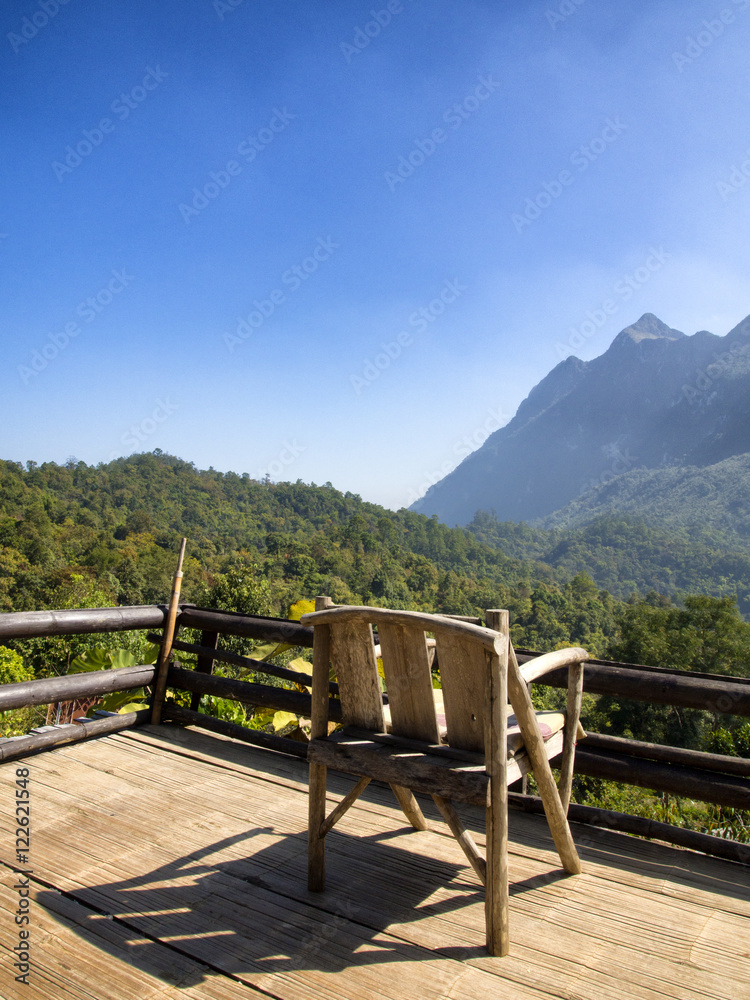 See view Chiang Dao mountain at Chiang Mai Thailand.