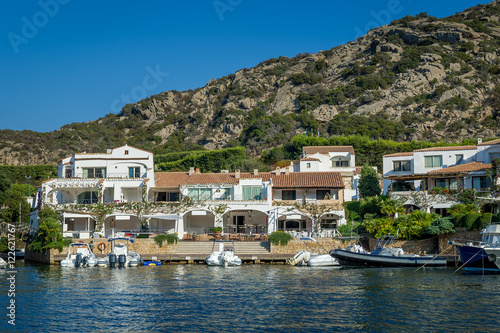 Poltu Quatu luxury resort villge pier, Sardinia © AlexanderNikiforov