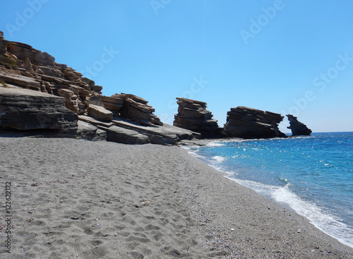 The beach of Triopetra, Crete, Greece photo