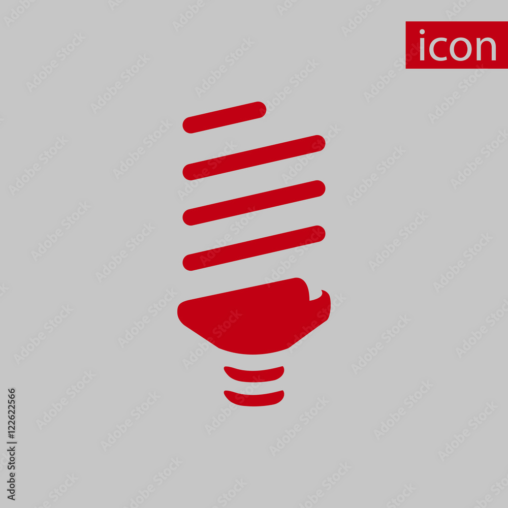 bulb icon stock vector illustration flat design bulb icon stock vector illustration flat design