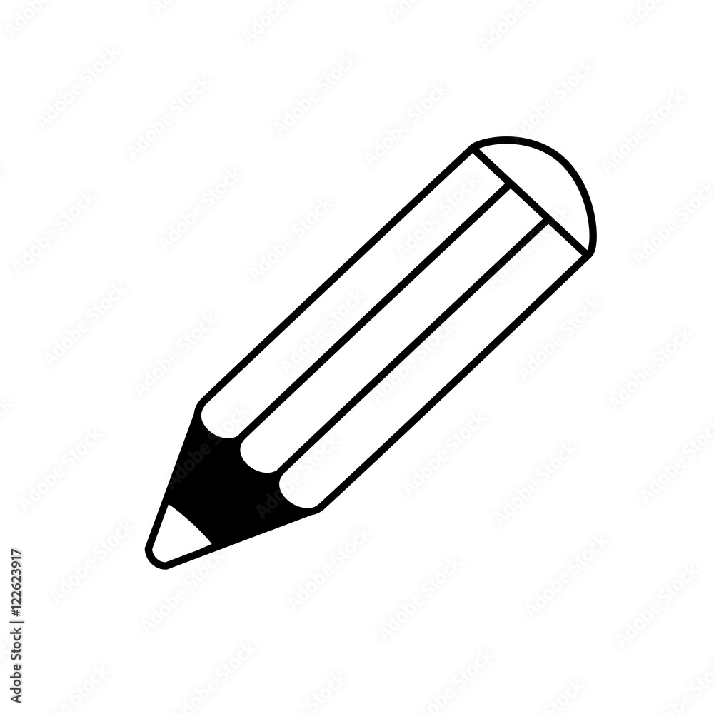 Vector black symbol of edit. Icon of pencil. Line design. Vector black symbol of edit. Icon of pencil. Line design.
