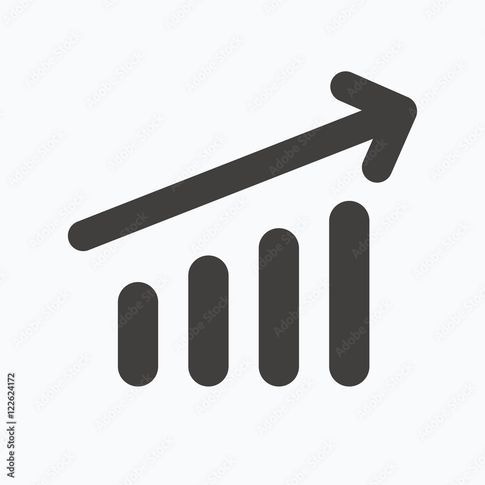 Graph icon. Business analytics chart sign. Graph icon. Business analytics chart sign.