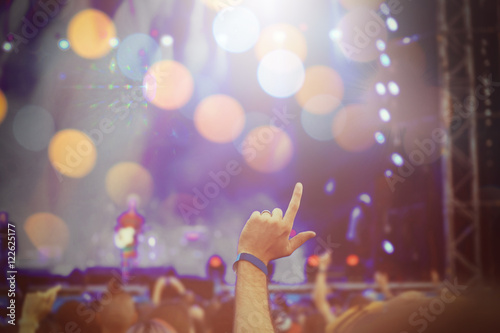 Crowd at a open air concert