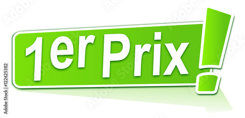 premier prix sur étiquette verte
