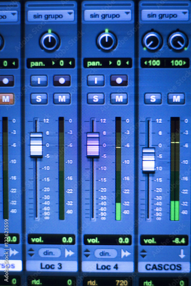 Sound recording audio studio