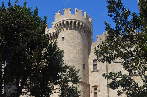Castle in Rhodes City Greece