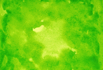 Green watercolor on paper