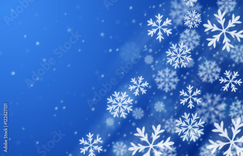 Blue blizzard background