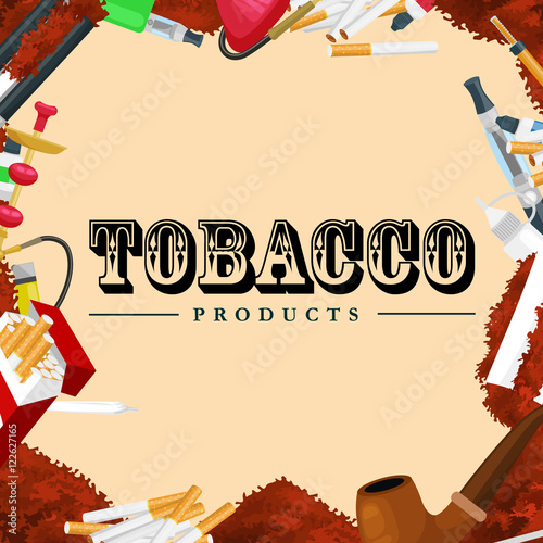 Smoking tobacco products icons set with cigarettes hookah cigars lighter isolated vector illustration