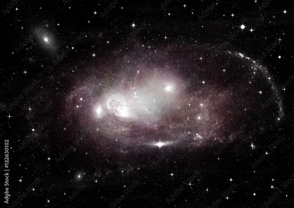 galaxy in a free space