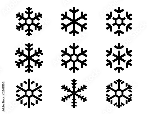 snowflake icon set