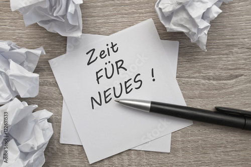Zeit für Neues !