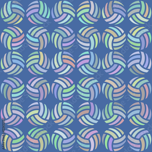 volleyball pattern 3 / Seamless pattern of multicolored volleyball or water polo balls for sports design.