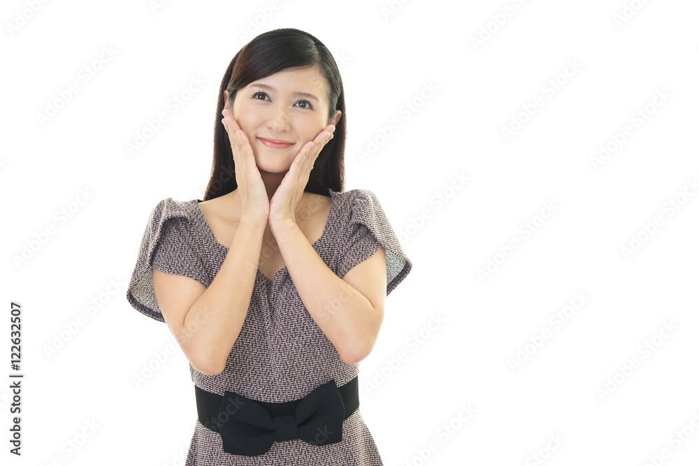 微笑む女性 微笑む女性