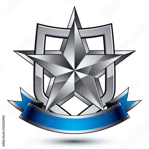 Branded metallic geometric ...