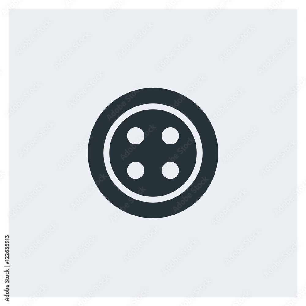 Button icon, image jpg, vector eps, flat web, material icon, icon with long shadow on grey background