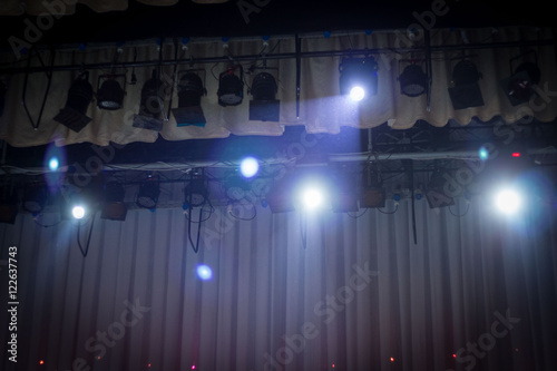 scene, a curtain theater