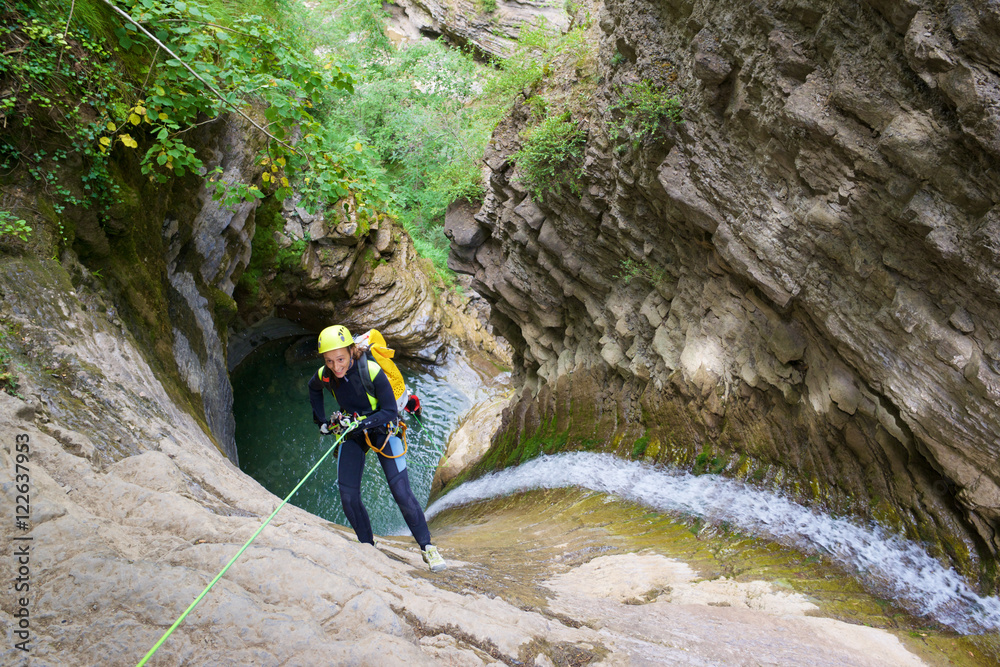 Obraz premium Canyoning in Spain