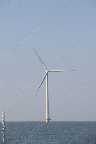 Windturbines in the water producing alternative energy