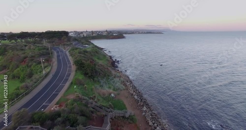Wallpaper Mural Short flight along Mornington coastline at sunrise. Mornington Peninsula, Victoria, Australia. Torontodigital.ca