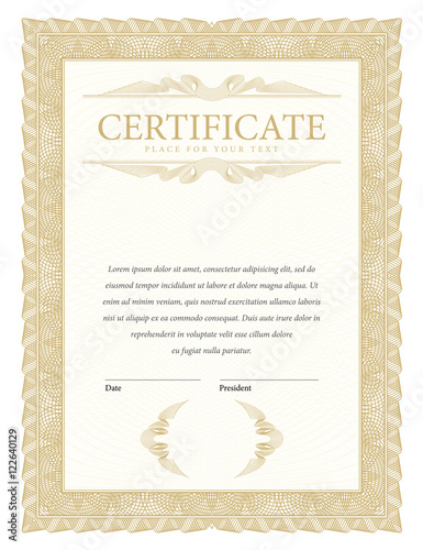 Certificate and diplomas template.