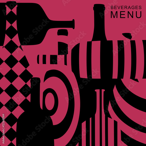 Alcoholic beverages menu