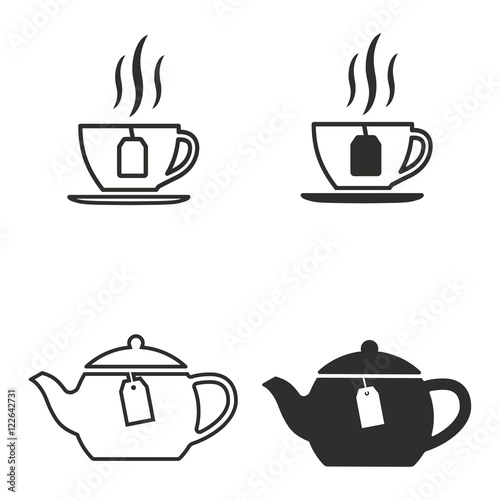 Tea icon set.