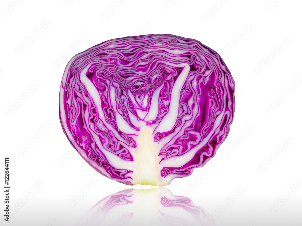 Vegetables, Purple cabbage isolated on white background.
Vegetables, Purple cabbage isolated on white background.
