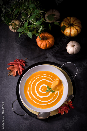 Pumpkin Soup with orange photo