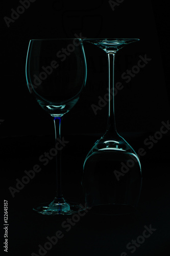 two glass of wine on the table