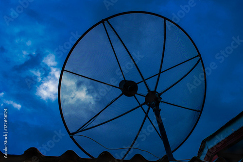 Satellite dish on the roof, 