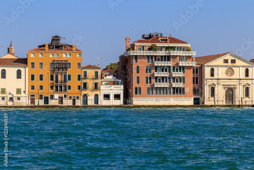 Facades of Venice, a view of the Giudecca canal embankment © vredaktor