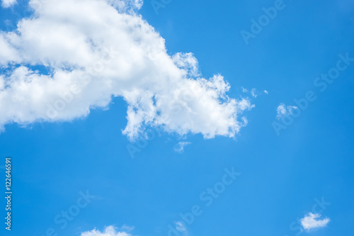 Looking up at Nice blue sky and cloudy,Nature background