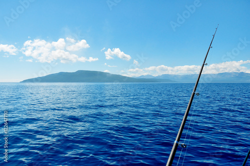 Landscape of Atlantic Ocean. Caribbean paradize. photo