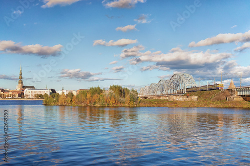 Bridge over river Daugava