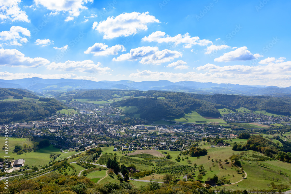 Fototapeta premium Aussicht im Herbst auf die Natur