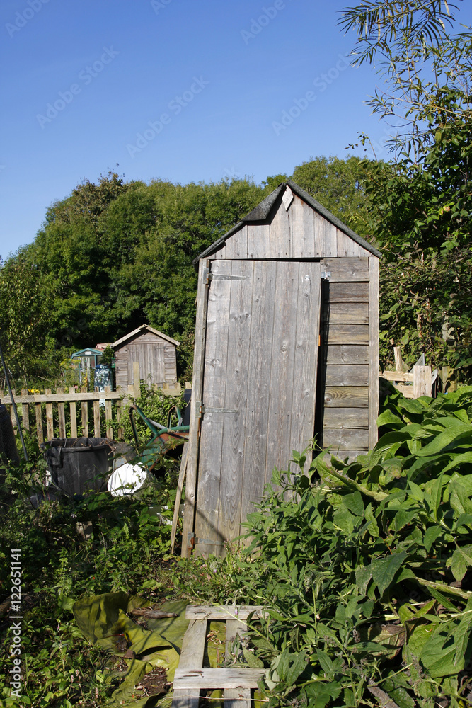Old shed in an allotment
