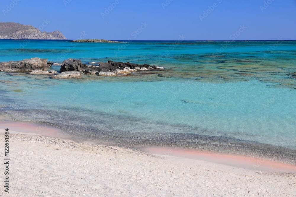 Crete pink beach - Elafonisi beach