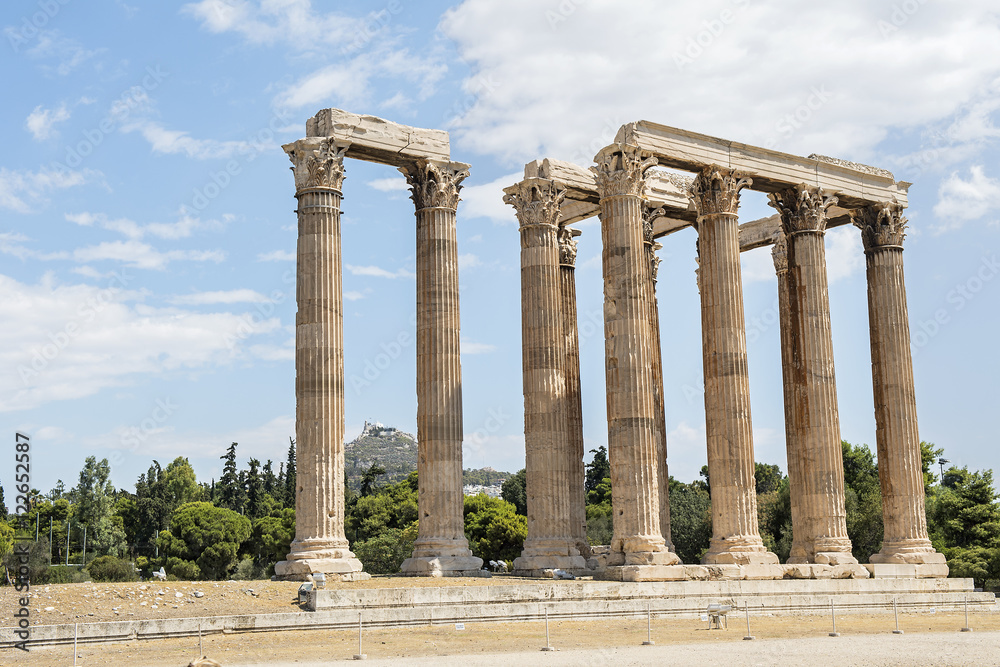 Säulen des Zeustempels (Olympieion),  Athen, Griechenland