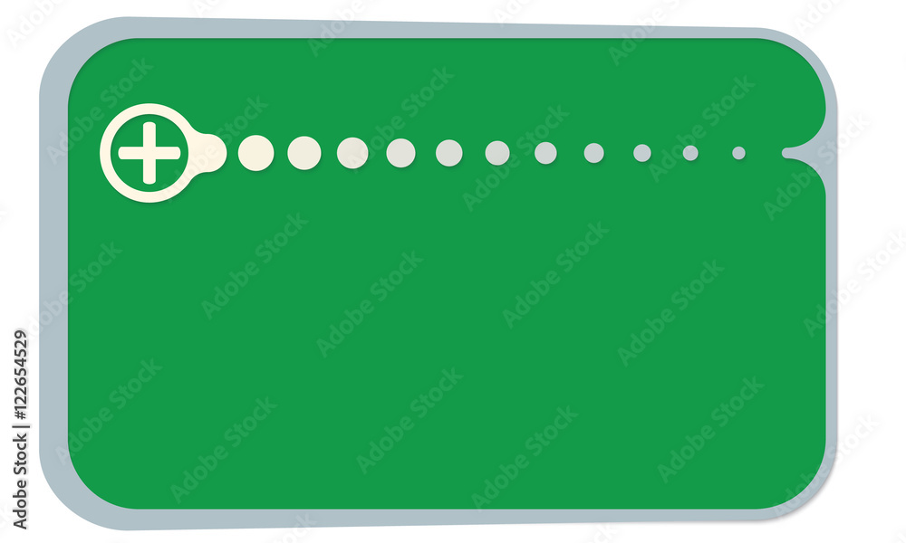 Vector text box for your text and plus symbol Vector text box for your text and plus symbol