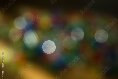 Photography defocused bokeh lights