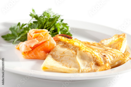 Crepes with Smoked Salmon