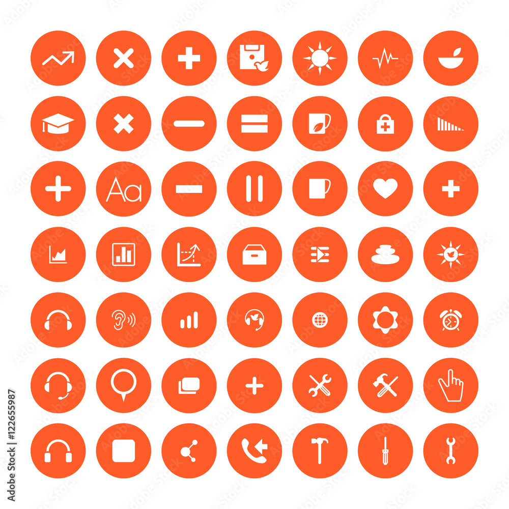Set of 49 Universal Icons. Business, internet, web design. Set of 49 Universal Icons. Business, internet, web design.