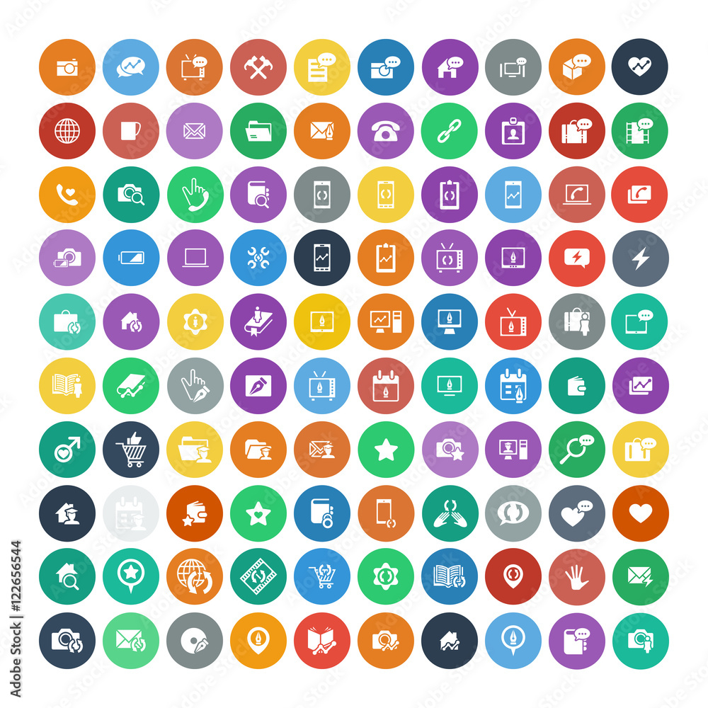 Set of 100 Universal Icons. Business, internet, web design. Set of 100 Universal Icons. Business, internet, web design.