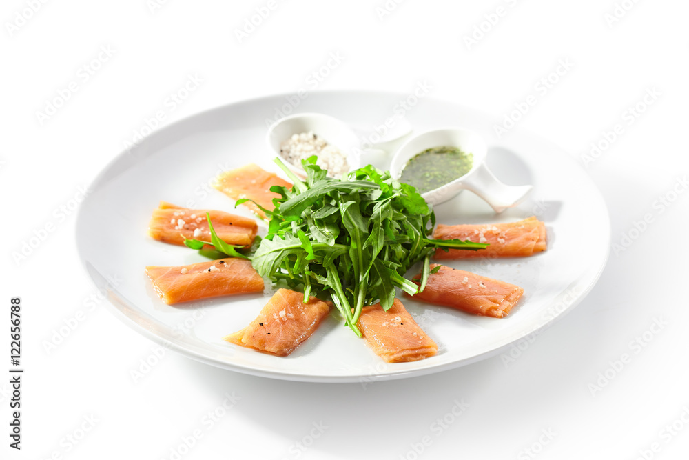 Fresh Salmon Carpaccio Fresh Salmon Carpaccio
