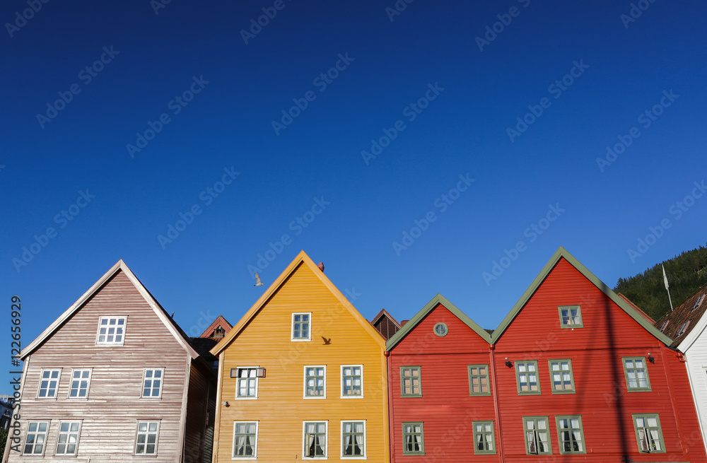 Bryggen, old part of city. Bergen, Norway