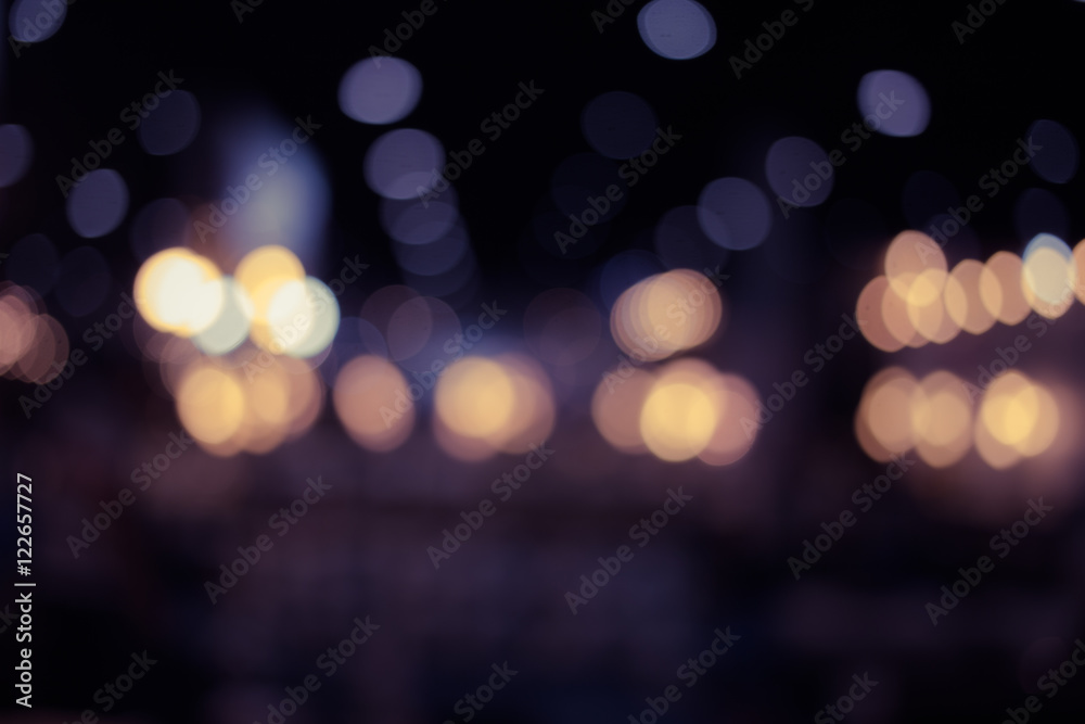 Fototapeta premium Bokeh light vintage color tone background