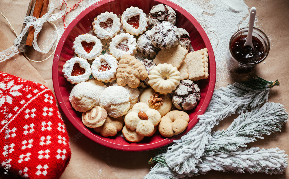 Various Christmas Cookies Various Christmas Cookies