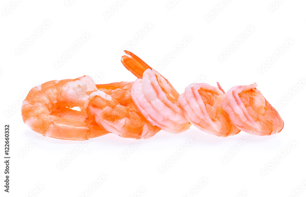Cooked shrimps isolated on white background. Cooked shrimps isolated on white background.