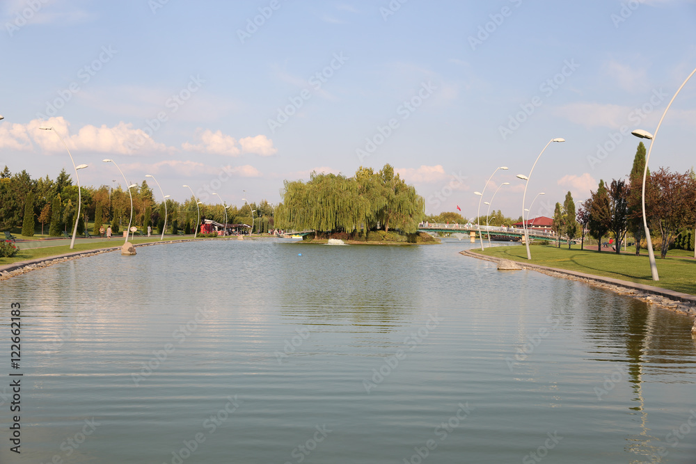 Naklejka premium Kentpark in Eskisehir City